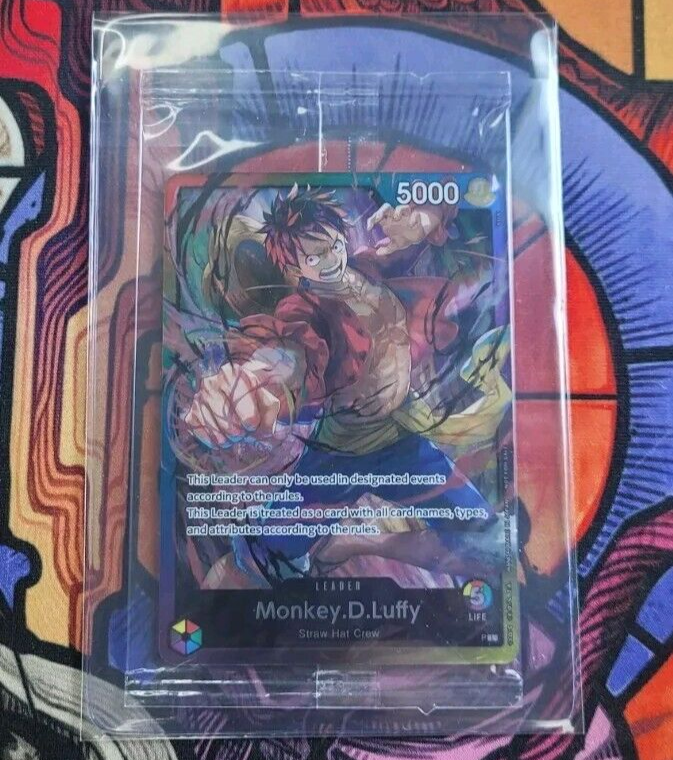 ✨Monkey. D. Luffy P-L Multicolor Foil Leader PROMO Packs Battle Card SEALED