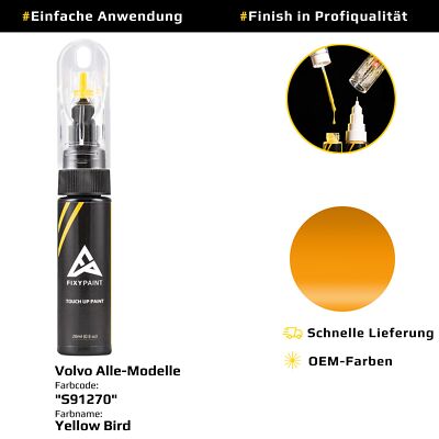 Lackstift für Volvo Alle Modelle Code: S91270 Yellow Bird