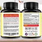 Organic Maca Root Capsules Black, Yellow, Red Strongest 1500 mg