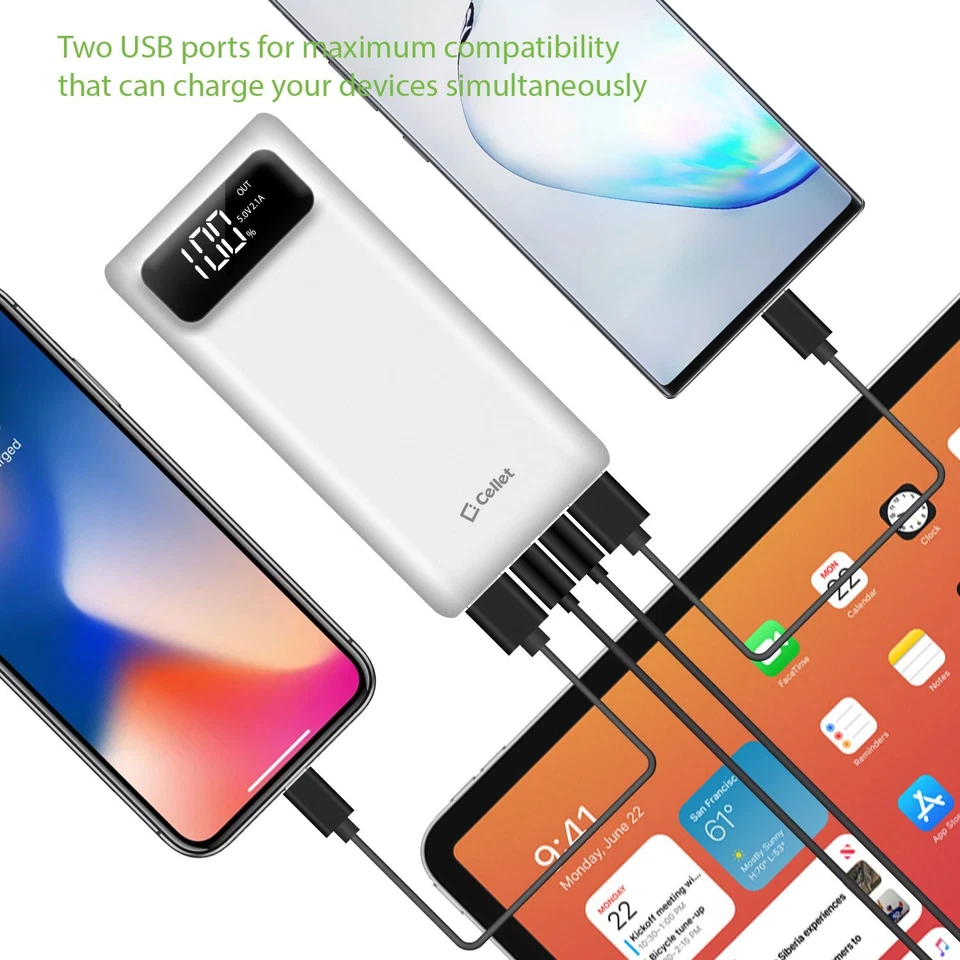 Banco de alimentación portátil de 10.000 mAh con pantalla digital inteligente / 10.000 mAh Foto 2 de 4