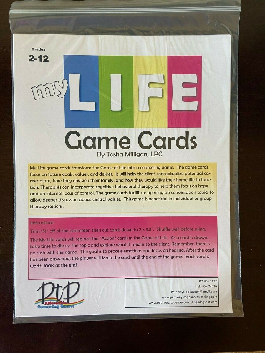 My Life Game Cards Turn the Game of Life Into a Counseling 