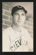 BRUCE CAMPBELL (1930-1942 Indians, Browns, Wh Sox) *AUTOGRAPHED Postcard* d.1995
