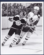 Darryl Sittler & Gregg Sheppard original 1970's Robert Shaver hockey photo