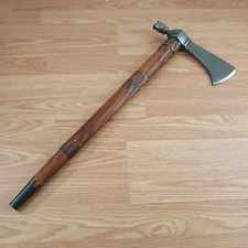 Windlass Pipe Tomahawk Axe 10.25" High Carbon Steel Head 3.75" Edge Wood Handle