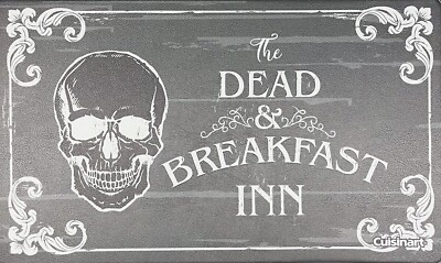 CUISINART Halloween Anti Fatigue Kitchen Mat Rug 18x30 Dead & Breakfast Inn NEW