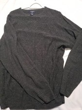 Mens Sz XXL Dockers Diamond Stitch Gray Acrylic Sweater