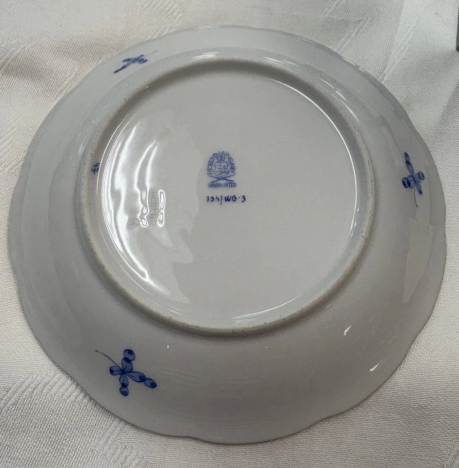 Herend Blue Garden Tea Cup and Saucer, NEW - Image 3 of 4