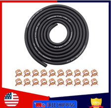 1/4 Inch ID Fuel Line Hose 10Ft  20 Hose Clamps for Small Gas Engines