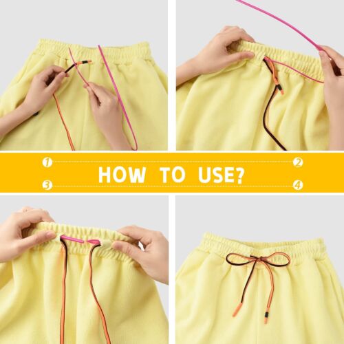Replacement Drawstring for Shorts - 10Pcs Hard Wearing Hoodie String Replacement - Picture 3 of 6