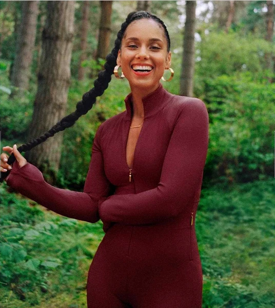 NEW Athleta x ALICIA KEYS XL Maroon Goddess Bodysuit Jumpsuit Pants 16