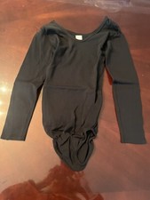 CHILDS BLACK LEOTARD NIB SIZE LARGE 8 10