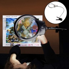 Adjustable LED Floor Magnifying Glass with Stand for Reading and Maintenance New