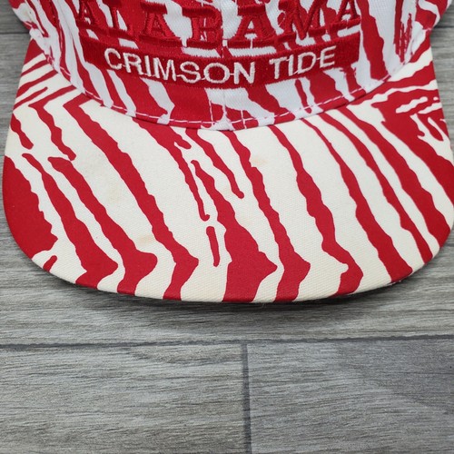 VINTAGE 80s Rare University of Alabama Crimson Tide Snapback Hat Tiger Stripe - Picture 11 of 11