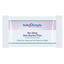 Safe N Simple No-Sting Skin Barrier Wipe (CS/600)