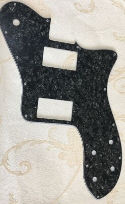 Pick Fits Fender Squier Telecaster Deluxe PAF Guitar Pickguard,4 Ply Black Pearl