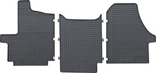 Gummimatten 3-Teile schwarz für Fiat Ducato ab 09/2006 Passform Fußmatten PETEX