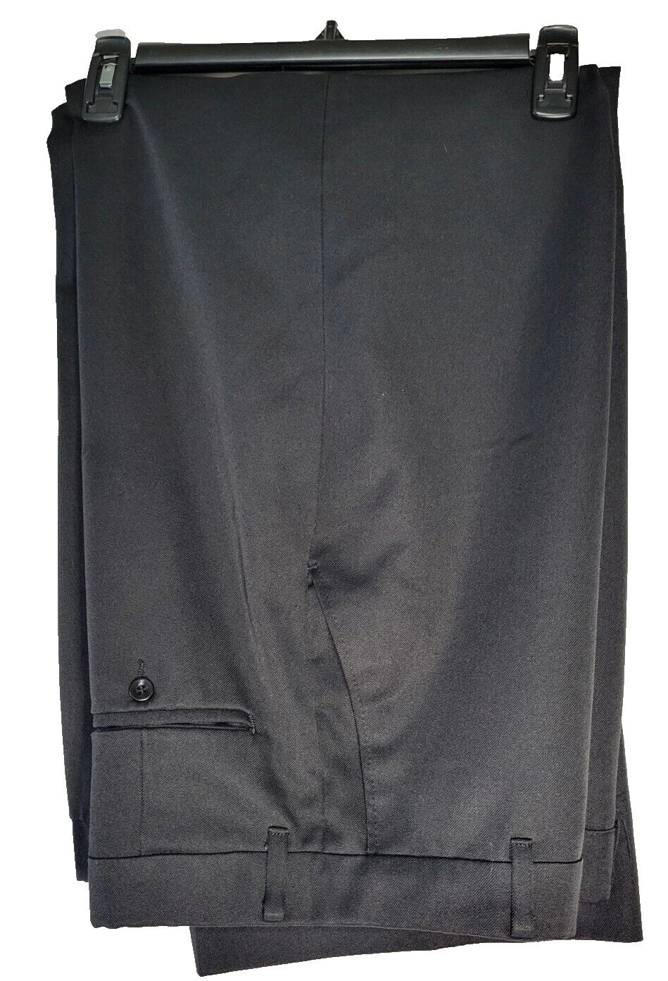 Pantalones vintage de frente plano Negro para Hombres