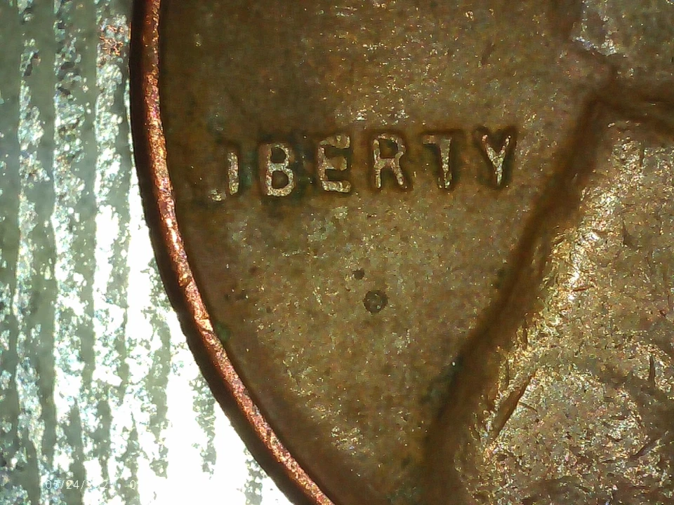 1953-P Lincoln Wheat Penny: Die chip on the EAR & thick B + other errors (!) - Image 3 of 4