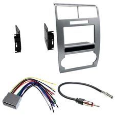 CDK639S double din Dash Mounting Kit fits 2005-2007 Dodge Magnum (Silver)