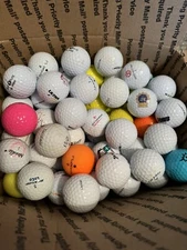 Golf Balls 72 Mixed Srixon, Maxfli, Pinnacle, Wilson, Vice, Etc. Good Playable