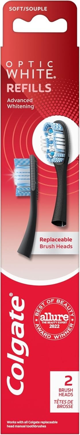 Colgate Optic White Replaceable Head Toothbrush Refill Heads