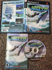 WAVE RALLY SONY PLAYSTATION 2 PS2 Game and Case TESTED complete manual