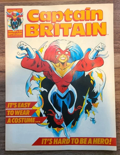 Captain Britain #13 (Marvel 1986) 1st full Psylocke