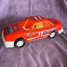 American Plastic Toys Inc 11” car Bill Elliott #11 item 7050 NASCAR Amoco Ford 