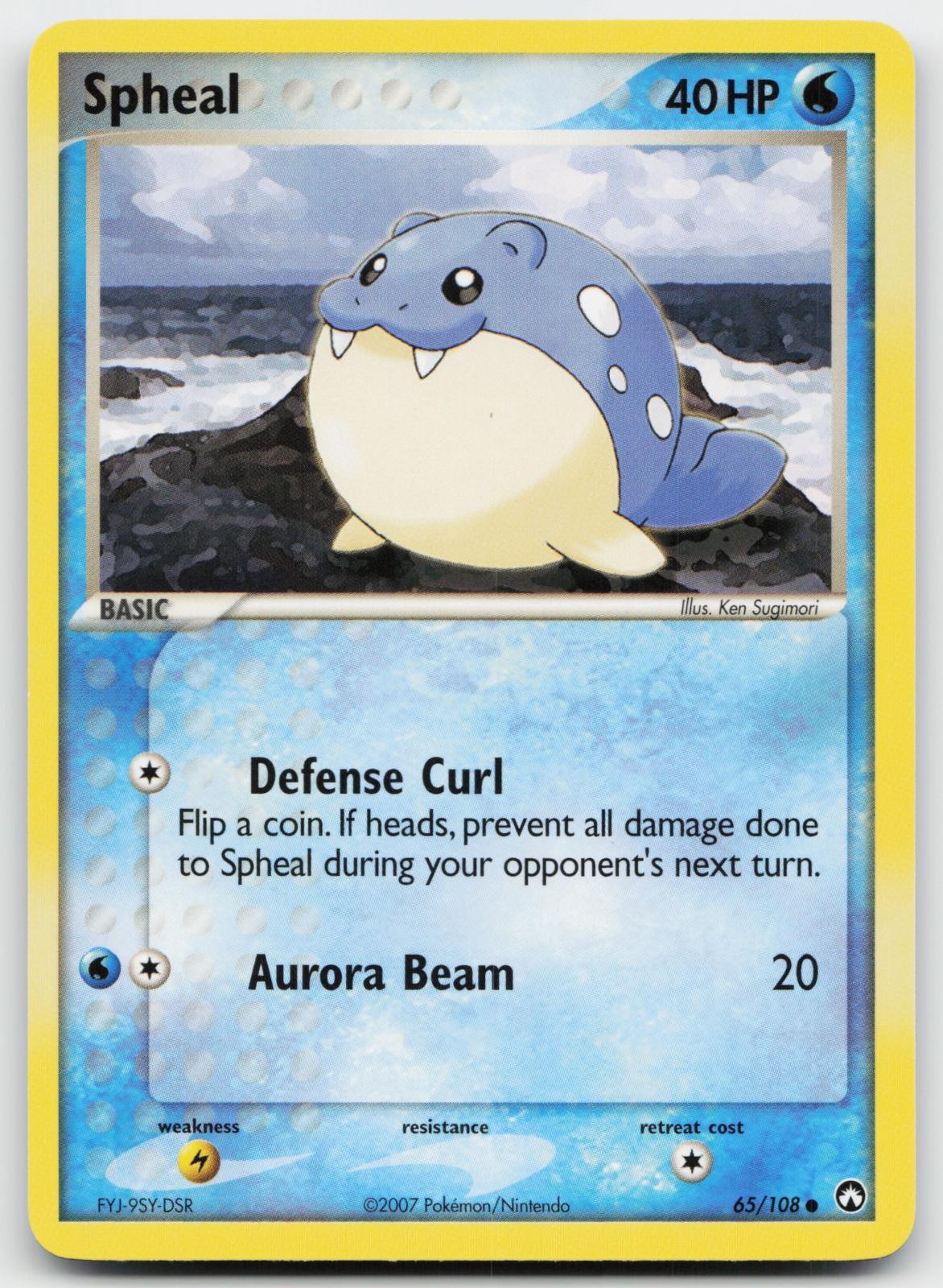 Spheal 65/108 Common Power Keepers Pokemon Near Mint