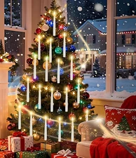 Floating Candles with Wand Remote, 20 Pcs Magic Halloween Hanging Candles, Flick