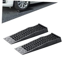Ramps Low Profile Plastic Car Service Ramps Truck Vehicle - 2 Pack 3 Ton