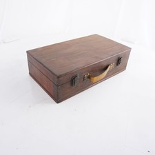 Antiker Holz Koffer für Flaschen 19.Jh ca. cm 36 B x 20 T x 10 H