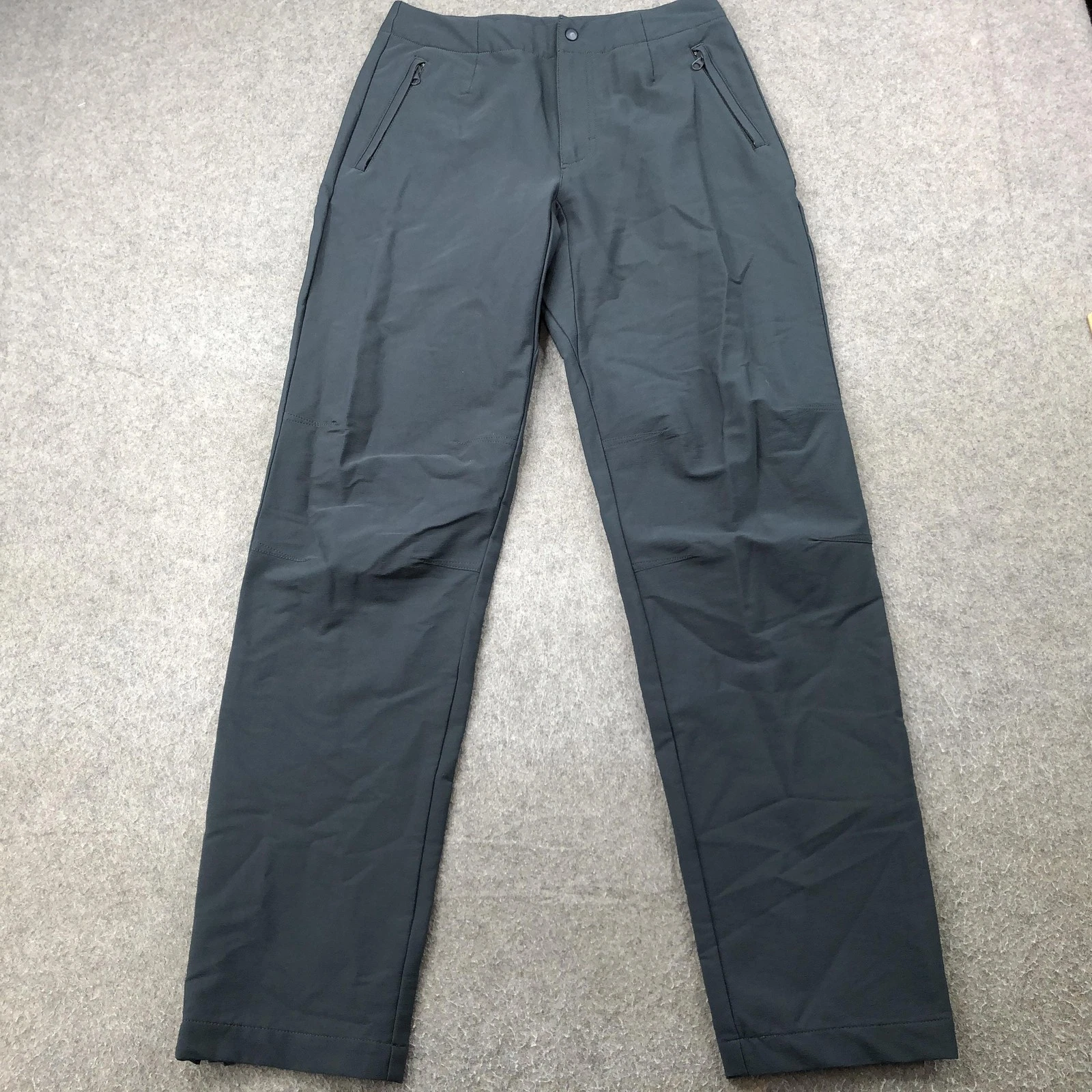 LL Bean Pants Womens 6 Tall Gray Schoeller Dryskin Hiking Softshell Outdoor