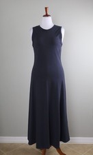 ANN TAYLOR Weekend NWT $119 Solid Navy Casual Maxi Tank Dress Size 14 Petite