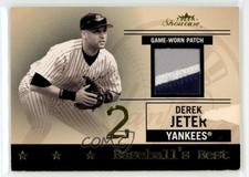 2004 Fleer Showcase Baseball's Best Game Used Patch 14/50 Derek Jeter HOF