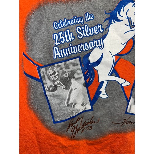 Camicia vintage Denver Broncos arancione Crush Randy Gradishar Haven Moses maglietta 2XL - Foto 3 di 9