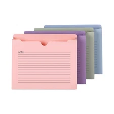 Smead 75695 Letter Size Notes File Jackets - Assorted Colors (12/Pack) New