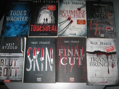 Veit Etzold 8 Bände Krimis Clara Vidalis Seelenangst Schmerzmacher Final Cut