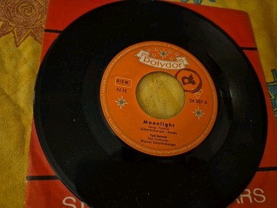 7'' Vinyl Ted Herold - Moonlight / 1:0 D  Polydor 24207(Vinylsingle/Kein Bild Cov