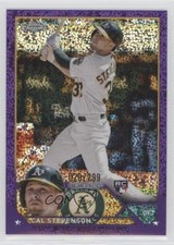 2023 Topps Chrome Purple Speckle Refractor 20/299 Cal Stevenson #199 1d0h