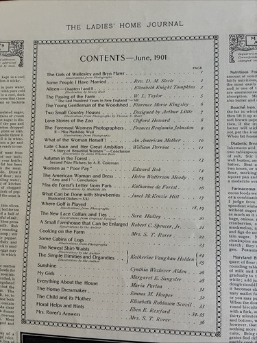 LADIES HOME JOURNAL June 1901 Maxfield Parrish Cover, Architecture, Kodak Ad - Picture 3 of 7