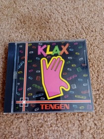 KLAX TurboGrafx-16 TurboChip game card CIB tested