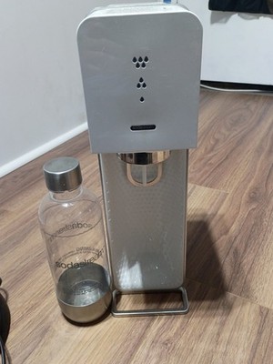SodaStream Source Metal Edition Sparkling Water Maker w/ CO  Cylinder & Bottle