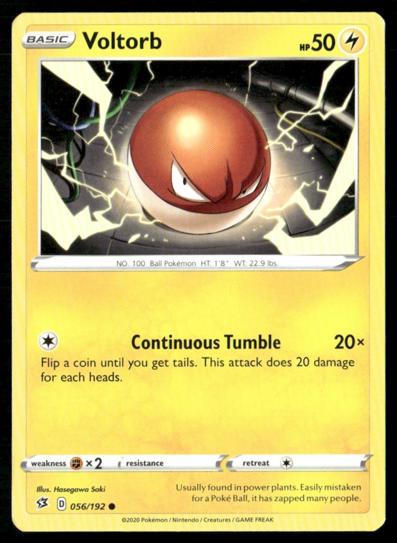 2020 Sword & Shield - Rebel Clash Voltorb Basic/Common #56