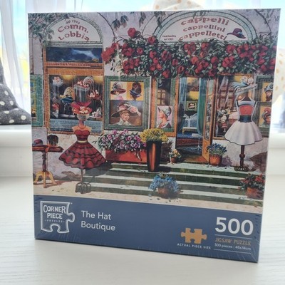 Die Hut-Boutique von Corner Piece - 500-teiliges Puzzle - neu