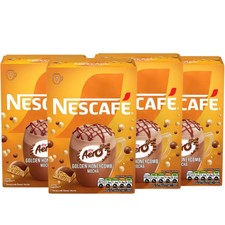 4 Boxes Nescafe Aero Golden Honeycomb Mocha Coffee Morning Office  28 Sachets