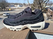 NIKE AIR MAX  95 LX "PONY HAIR" BLACK/DARK GREY-SAIL SZ WOMEN'S 8.5 [AA1103-001]