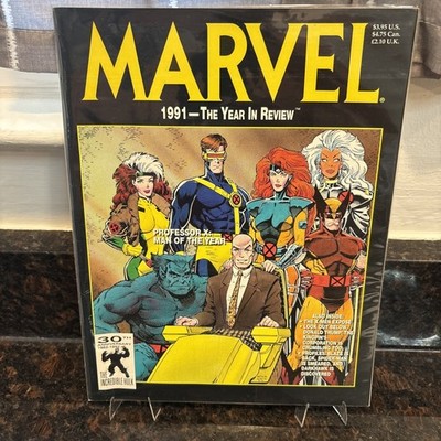 Marvel 1991 - The Year In Review X-Men Bagged And Boarded Oversized