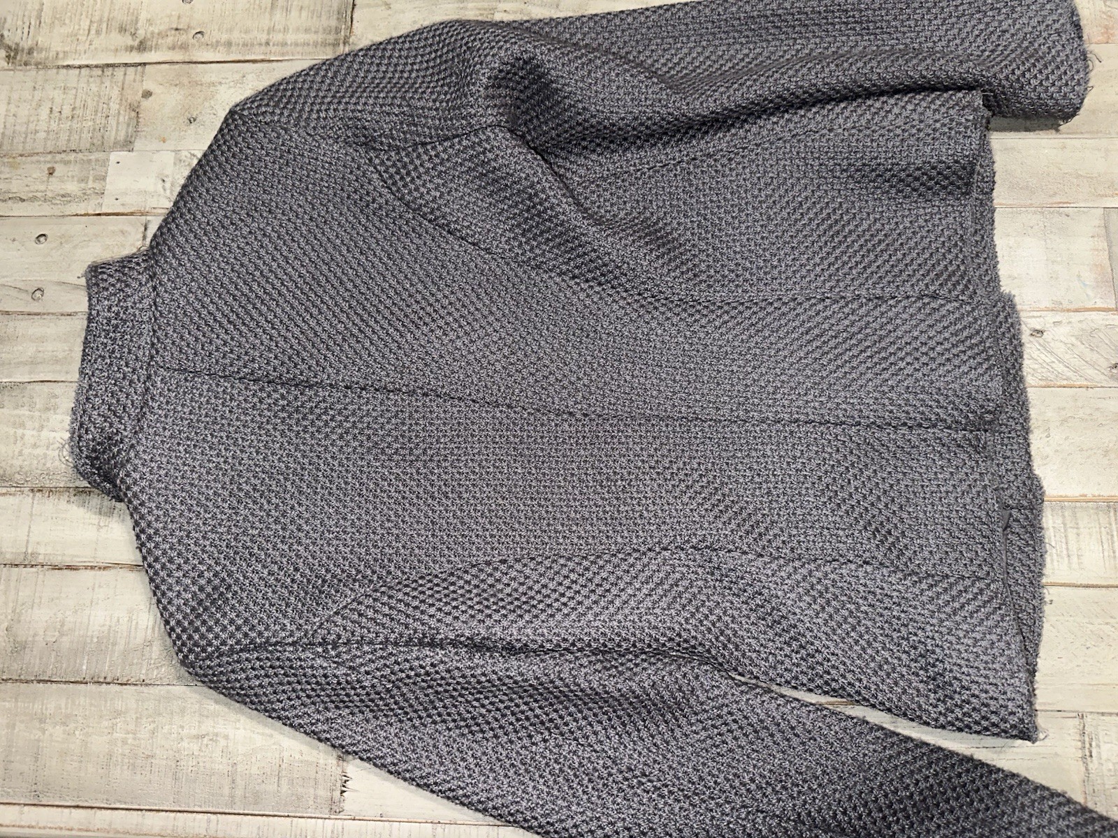 Max Studio Patch pocket weave blazer jacket with … - image 2