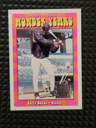 Barry Bonds [Double] #WY4 1999 Upper Deck Wonder Years card